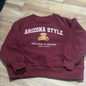 Zara Burgundy Arizona Style Sweatshirt